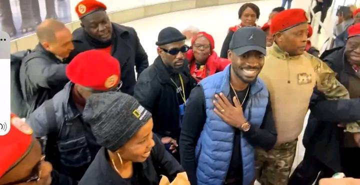 Bobi Wine visits London since his ban was lifted,