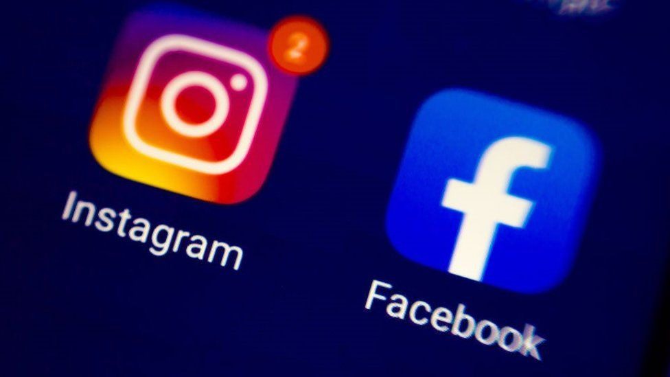 Meta applications Instagram and facebook